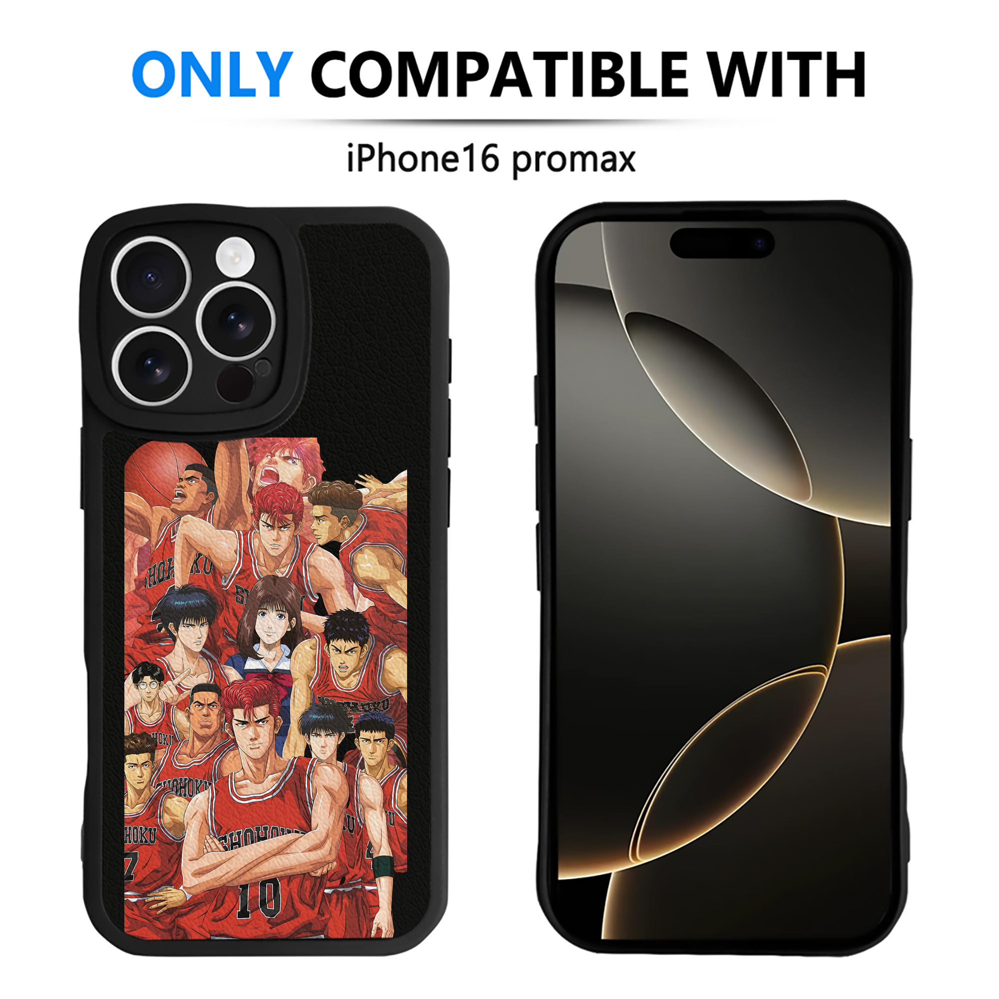 （画像用） SLAM DUNK／スラムダンク 【iPhone 16シリーズ対応】シリコンスマホケース（レザー調） 材質：シリコン